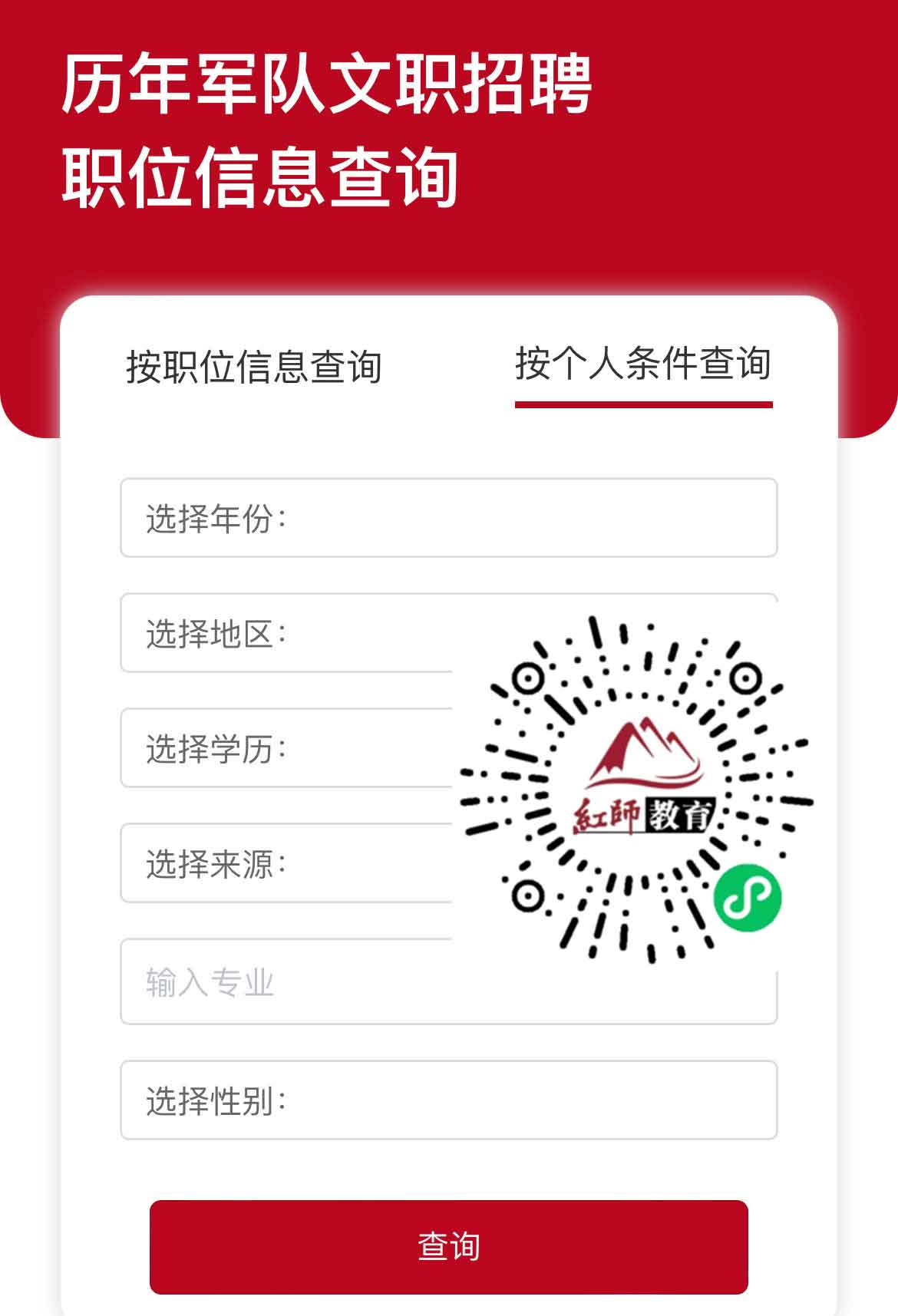 军队文职选岗要点汇总!